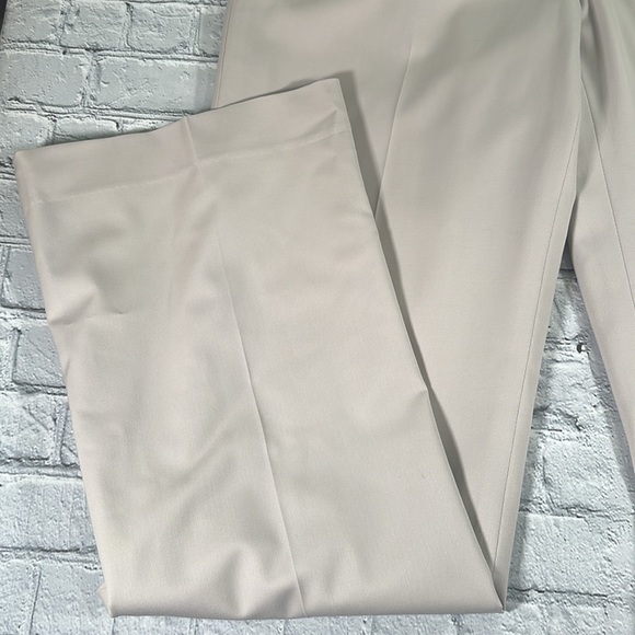 Lafayette 148 New York Menswear Pants Stretch Cotton Khaki Tan Size 10 NEW - Picture 16 of 16